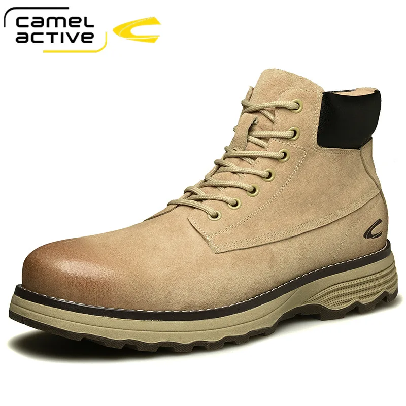 

Camel Active New Fashion Outdoor Boots Genuine Leather Men's Shoes Casual Chelsea Boots Non-slip Ankle Boots Zapatos De Hombre