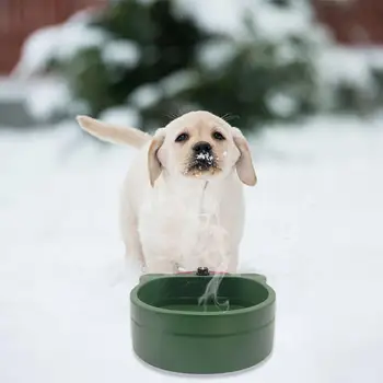 

Pet Heating Bowl Winter Outdoor Thermal Bowl With Anti-Bite Resistant Cable Automatic Warm Food Tray For Dog Cat