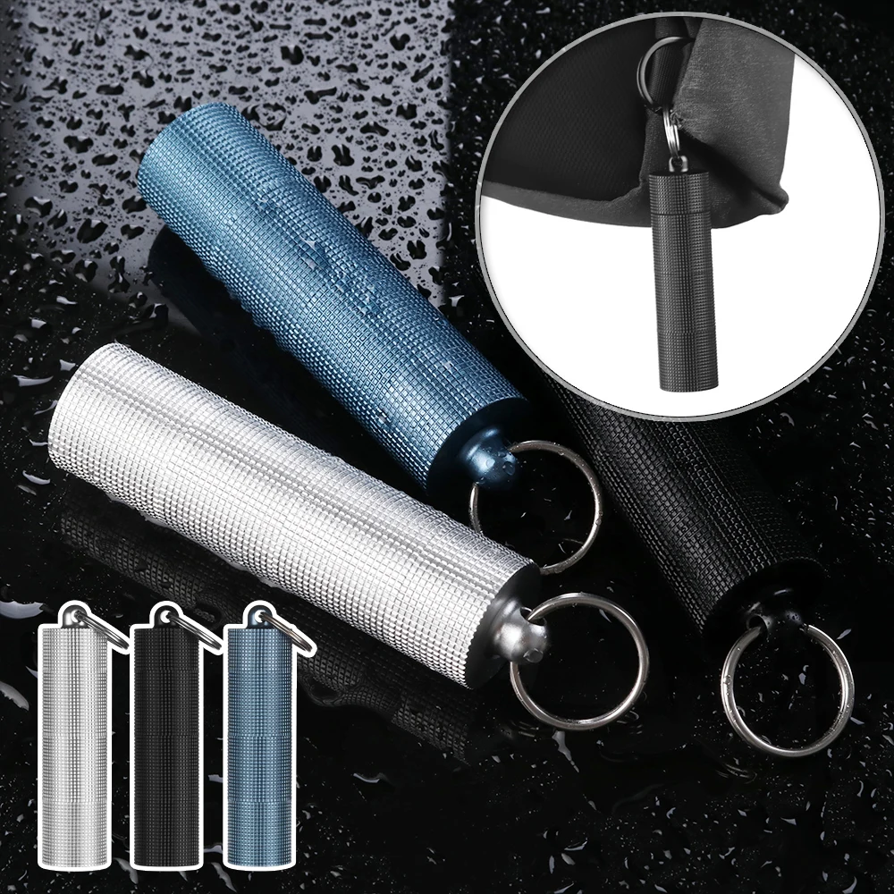 Mini Aluminum Alloy Multi-cell Capsule Bottle Waterproof Canister Medicine Seal Outdoor EDC Tool Moisture-proof Pill Box
