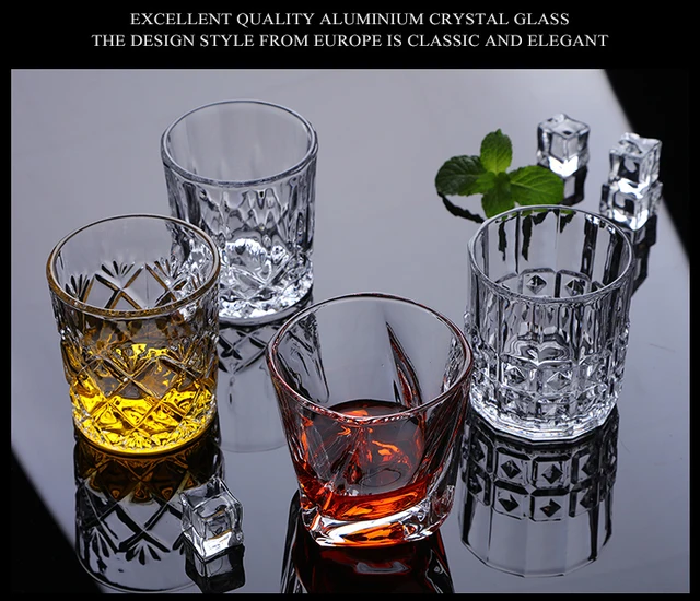 DOF Crystal Tumbler Set of 6 European Adagio Glassware Set