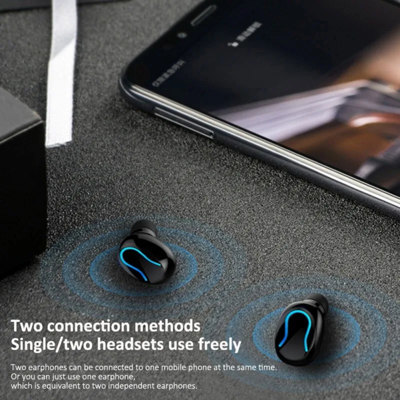 Сенсорное управление цифровой дисплей Bluetooth наушники беспроводные наушники-вкладыши Bluetooth гарнитура с зарядным устройством