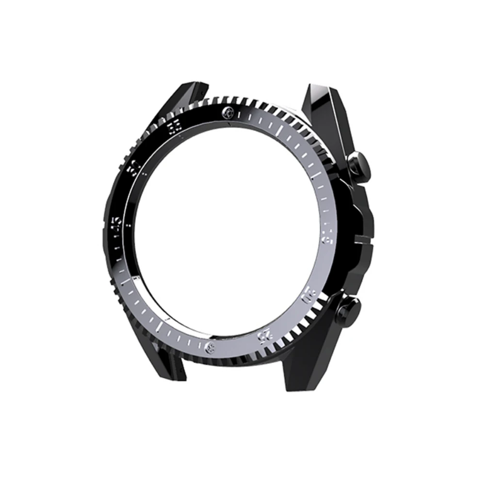 Защитный чехол для huawei Watch GT чехол PC Рамка против царапин Спортивная оболочка Smartwatch аксессуары для huawei GT бампер - Цвет: Plating Gray