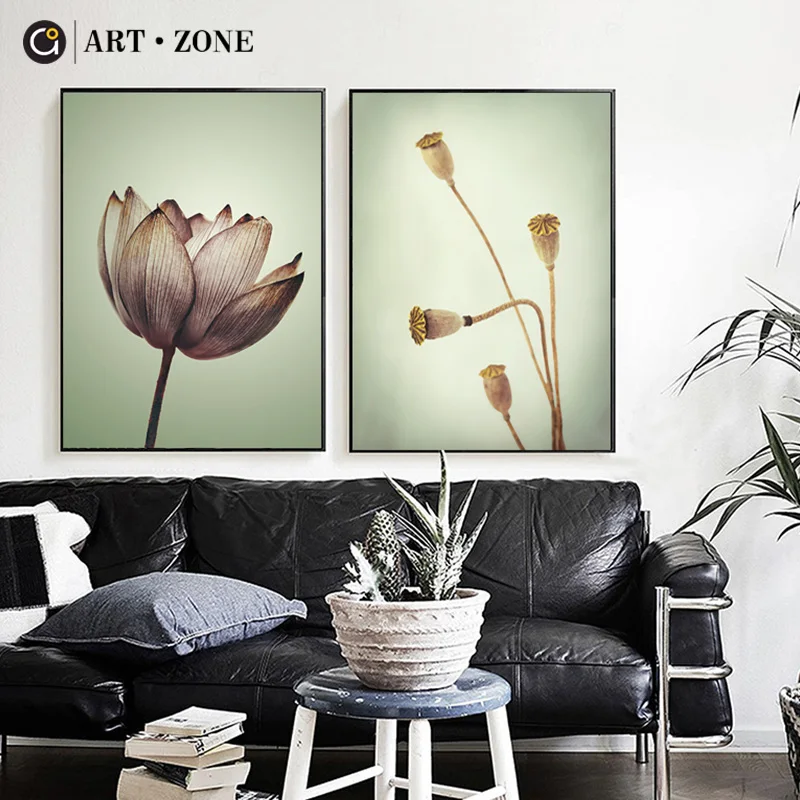 

ART ZONE Canvas Painting Flower Photography Art Wall Poster Still Life Print Painting Living Room Home Decor Poster Picture
