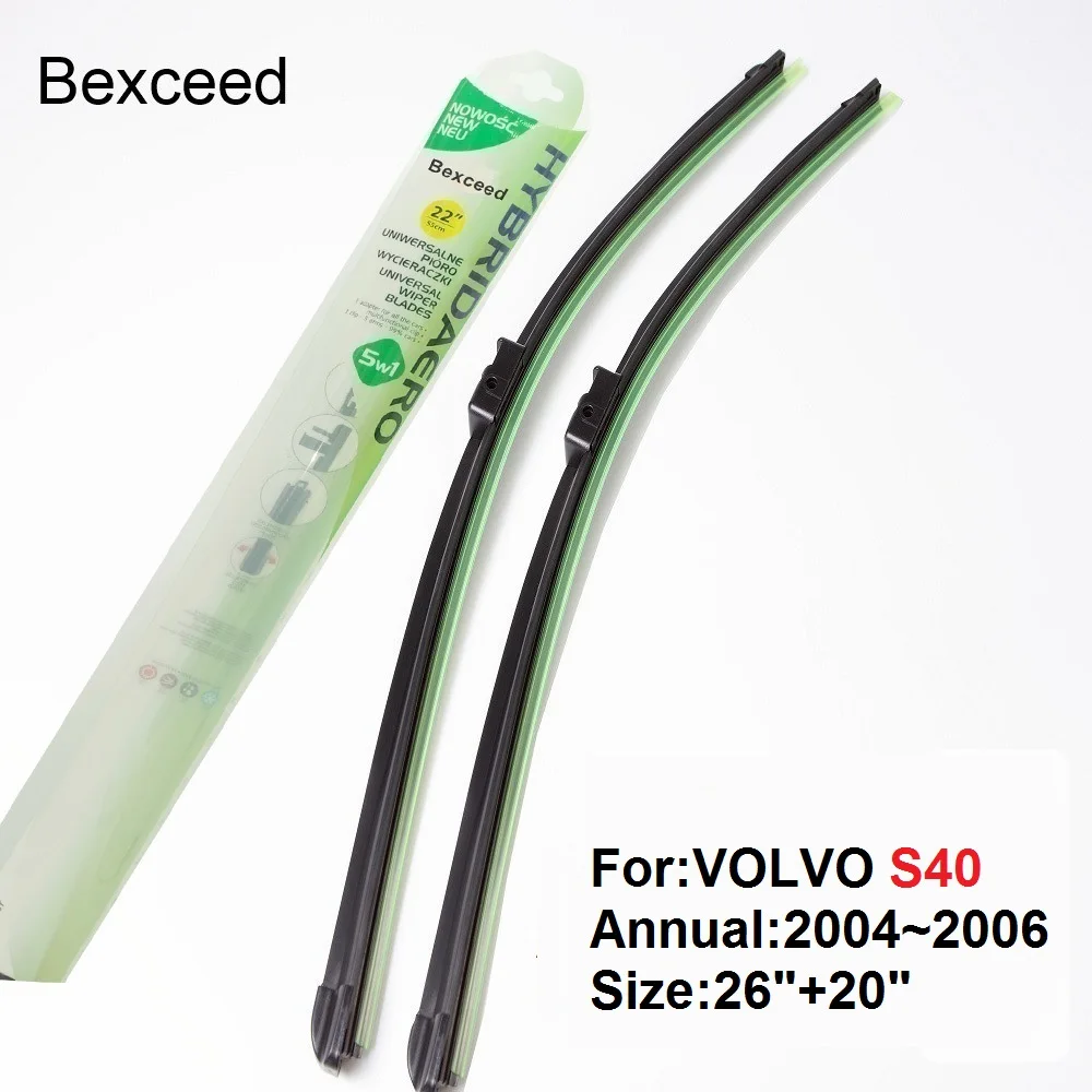 Для VOLVO S40 Щетка стеклоочистителя 2"+ 20" Bexceed автомобиля специальное лобовое стекло 2004~ 2006