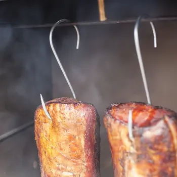 

5Pcs Long Pointed S Hooks Rack Butcher Meat Stainless Steel Hanger 15cm Kitchen Hooks [4]