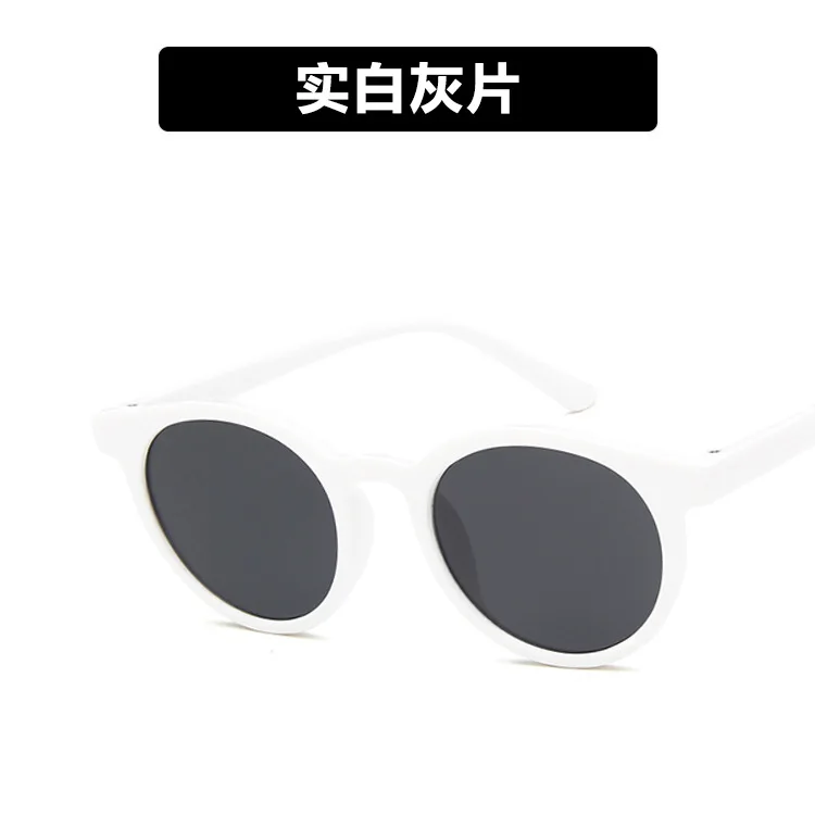Очки детские,, винтажные, детские, для девочек, солнцезащитные очки для детей, oculos de sol infantil - Цвет линз: bai-gray