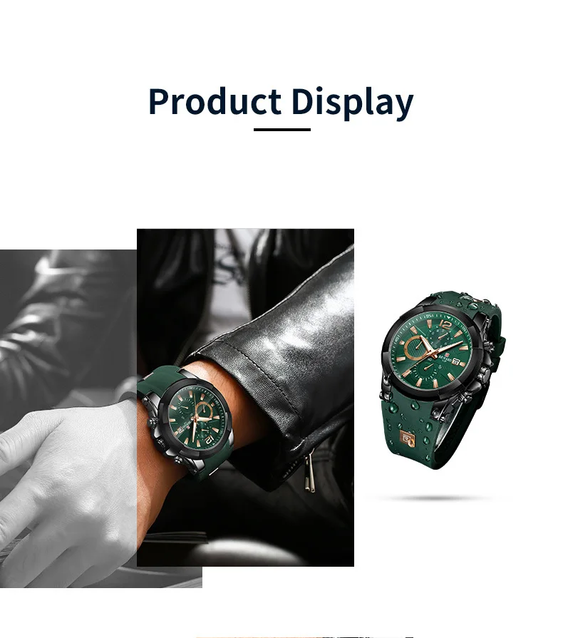 New Mens Watch Top Luxury Brand Men Silicone Band Sports Watch Men's Quartz Date Clock Waterproof Wrist Watch Relogio Masculino