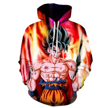 

New Super Saiyan Son Goku Dragon Ball 3d Hoodies Pullover Men Women Hoodie Hoody Tops Long Sleeve 3D Hooded Sweatshirt Tracksuit