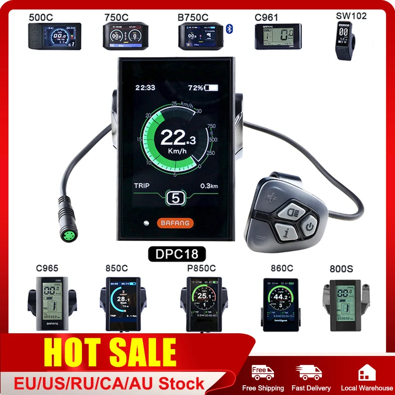 BAFANG 8fun ЖК дисплей 750C 850C DPC18 C965 C961 500C SW102 DPC07 KD718 Дисплей для электрического