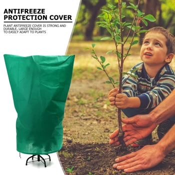 

Garden Tree Shrub Plant Cover Warm Cover Tree Shrub Plant Protecting Bag Warm Non Woven Cold Weather Windproof Drawstring