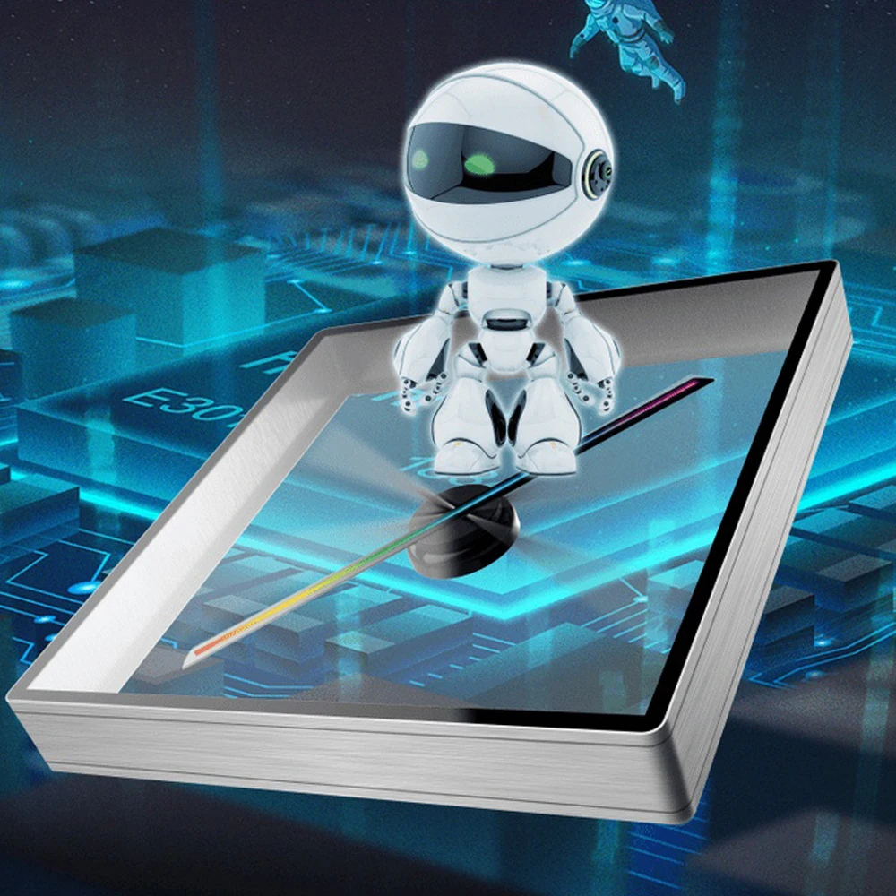 

3D Hologram Projectors Led Scrolling Sign Support Video/Image High-Quality Shell Holographic Hd Advertising Light with 8Gb Card