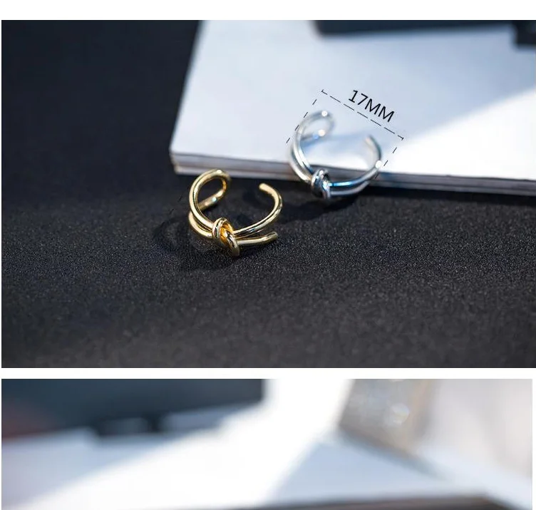 Minimalist Knot Ring In Gold And Silver For Men And Women_voghion.com