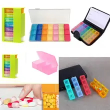 Portable 28 Grids Pills Box Holder Tablet Pill font b Case b font Medicine Storage Organizer
