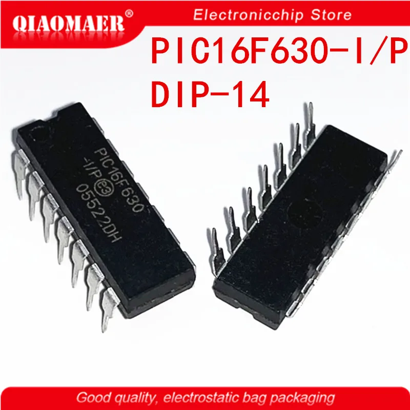 10 шт./лот PIC16F630 PIC16F630-I/P DIP14 PIC16F630-I 16F630 DIP-14 | Электронные компоненты и принадлежности