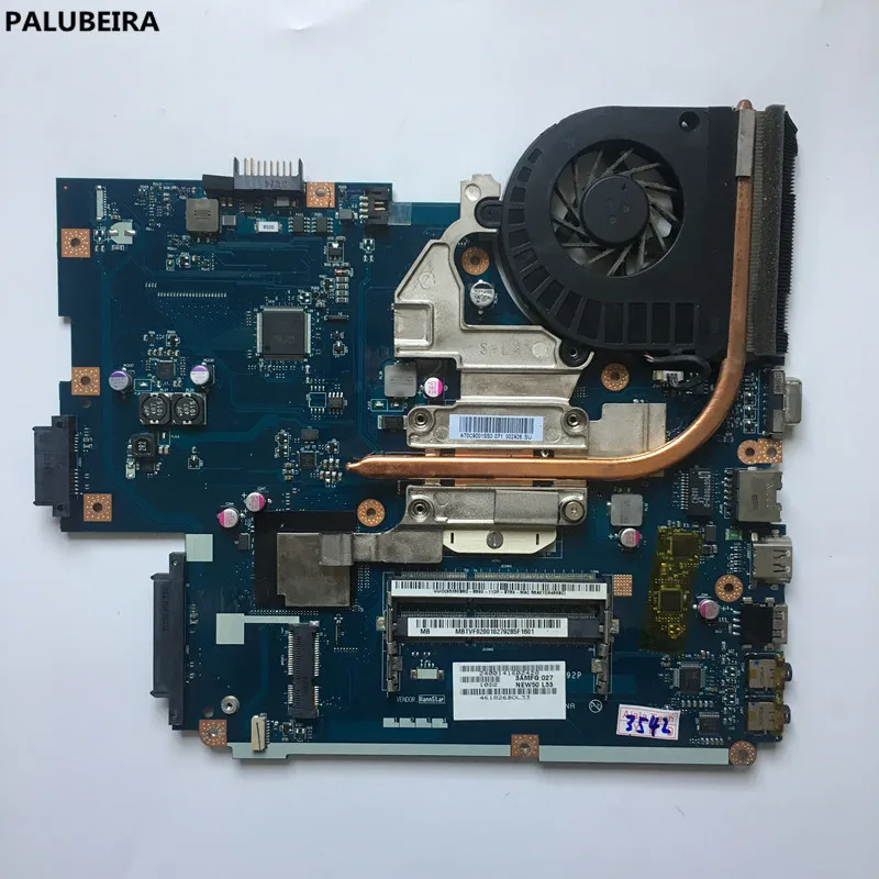 PALUBEIRA Motherboard for acer aspire 5741 5742 LA-5892P with heatsink instead LA-5891P LA-5893P LA-5894P motherboard
