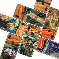 Черный чехол Edvard Munch The Crime art для Xiao mi Red mi Note 8 7 7S 7A 6 S2 GO K20 Pro + 6A mi 6X 5X A1 CC 9 8 мягкий чехол для телефона