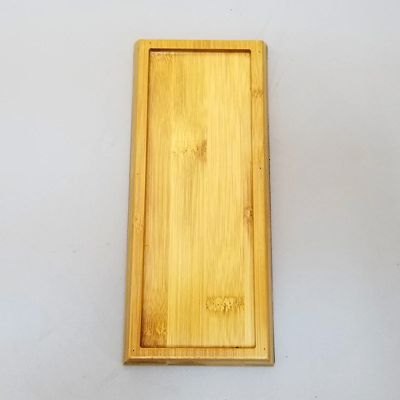 Bamboo whetstone base knife holder locator with double-sided oil stone whetstone set 1000/4000 grit