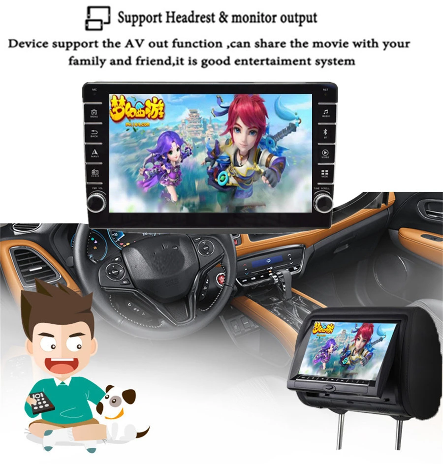 2 Din " Android 8,1 MP5 плеер четырехъядерный 1 Гб+ 16 Гб стерео радио FM Wifi 3g 4G 1080P