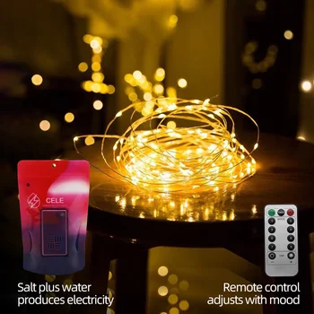 

Zerouno new led strip led string light 5M 50Leds 10M 100Les saltwater power creative invironment protection led strip light