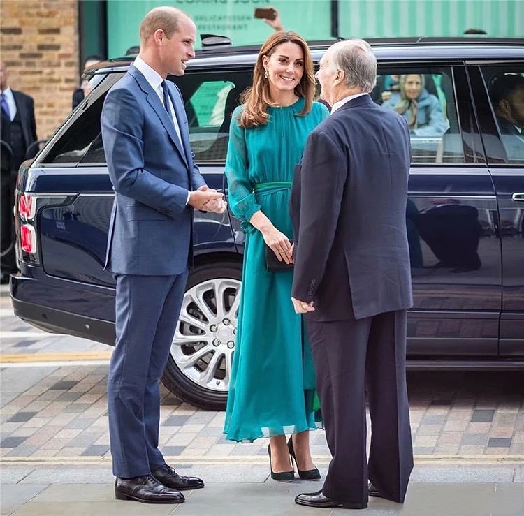 Платье принцессы Кейт Миддлтон платье знаменитостей лето 2020 Новое шифоновое