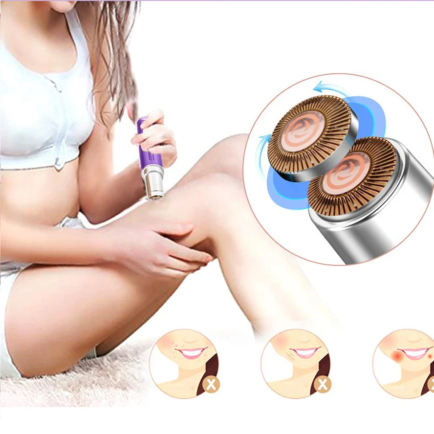 2020 New Electric Face Epilator for women Mini Lady shaver rechargeable Upper Lip Cheek hair removal lipstick epilator