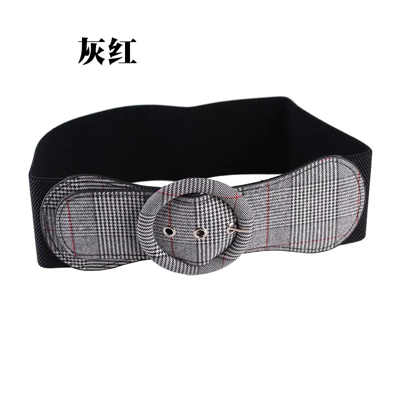 New Designer Ladies Wide Round Bucklce Leather Belt Female Cute Waist Belts for Women Dress Coats Kemer