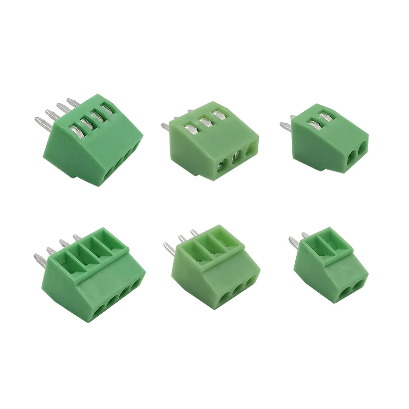 10 шт. KF120 2 54 2Pin 3Pin 4Pin печатной платы Клеммная колодка Разъем KF120-2.54-2P-3P-4P прямые