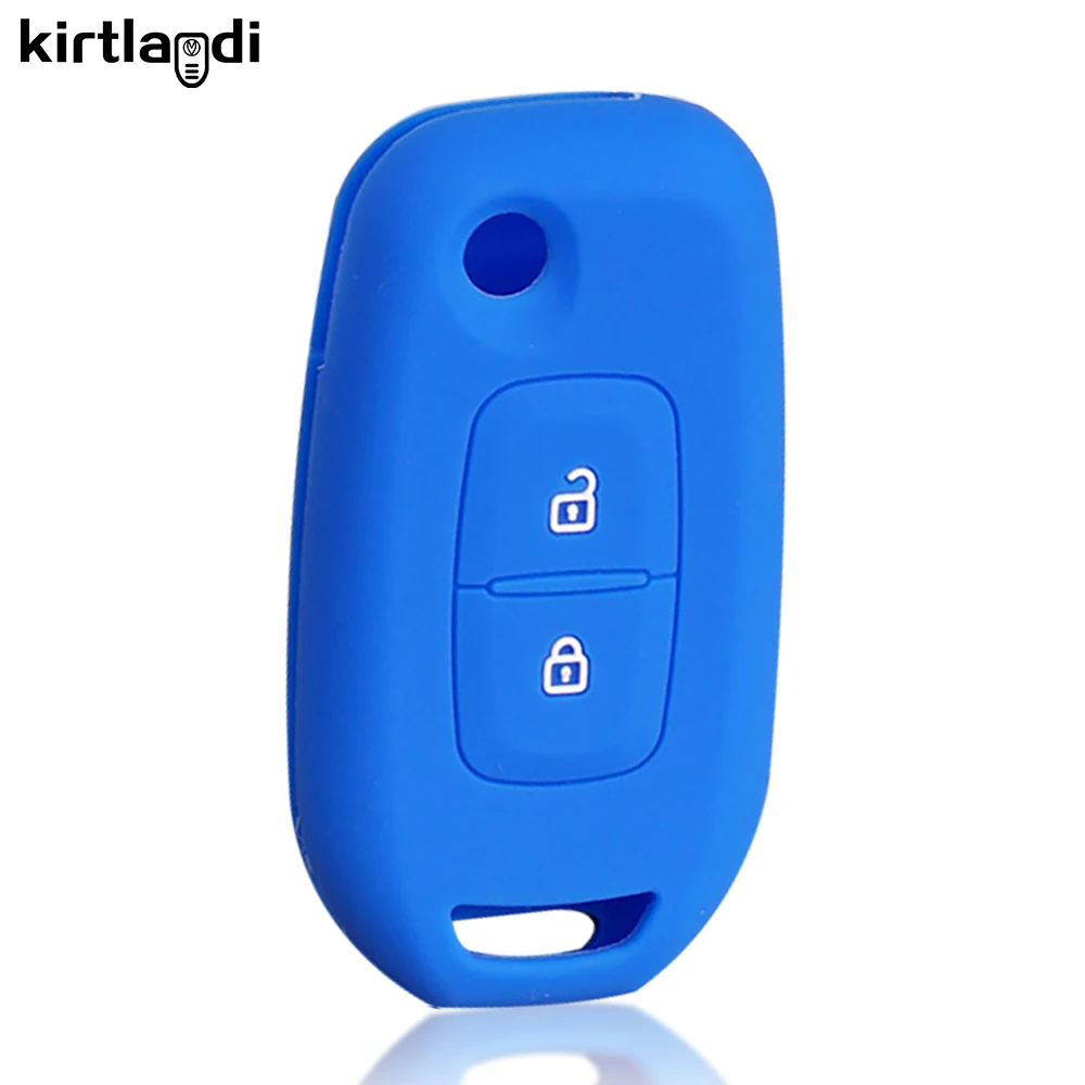 Silicone Key Holder Keychain Renault Logan 2 Stepway Sandero Duster Car Key Cover Case Protection Shell