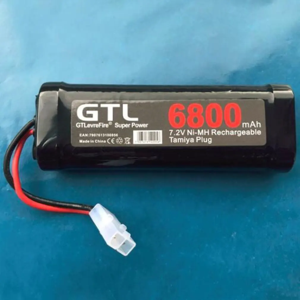 6800mAh 7,2 V NiMh RC игрушечный Аккумулятор Перезаряжаемый плоский гоночный автомобиль Сменный аккумулятор для RC самолета вертолета лодки модель игрушки часть
