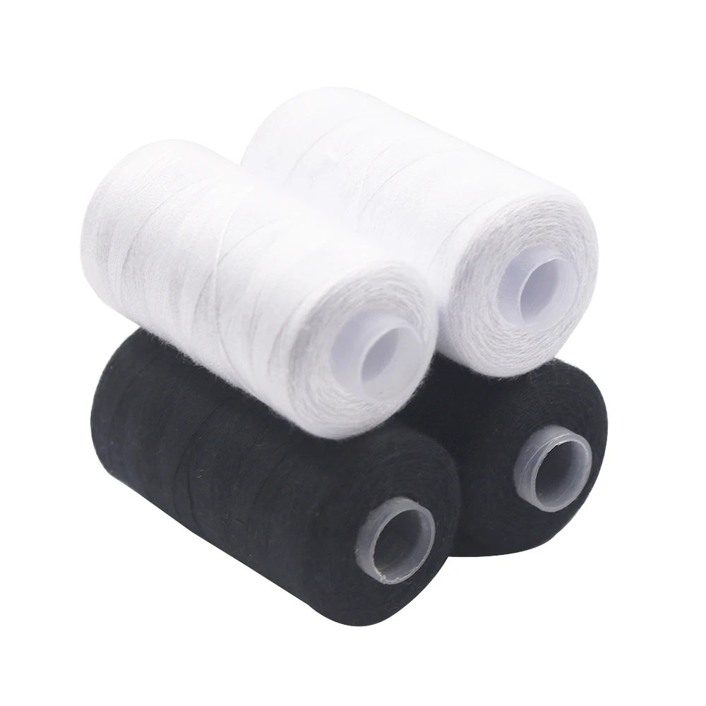 2/6Pcs 500M Spools White Black Sewing Threads for Sewing Polyester Thread Clothes Hand Sewing & Embroidery Needlework Supplies