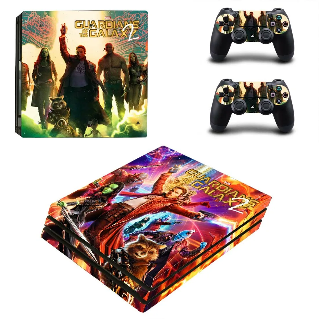 Наклейка для PS4 Pro Guardians of the Galaxy Vol Play station 4 Pro виниловая наклейка s для консоли и контроллера playstation 4 Pro