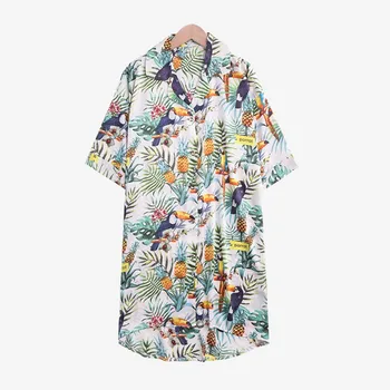 

Summer Women Print Nightgown Satin Nightshirt Silky Suspender Skirt Sleepwear Female Nightshirt Casual Nightdress Home Wear