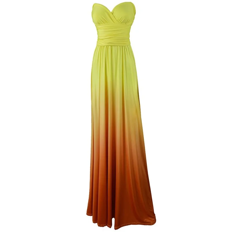 Elegant Gradient Casual Women Maxi Dress Sexy Multiway Dress Donne Boho Club Vestito Party Wedding Bridesmaid Maternity Dresses Elegant Gradient Casual Women Maxi Dress Sexy Multiway Dress Donne Boho Club Vestito Party Wedding Bridesmaid Maternity Dresses