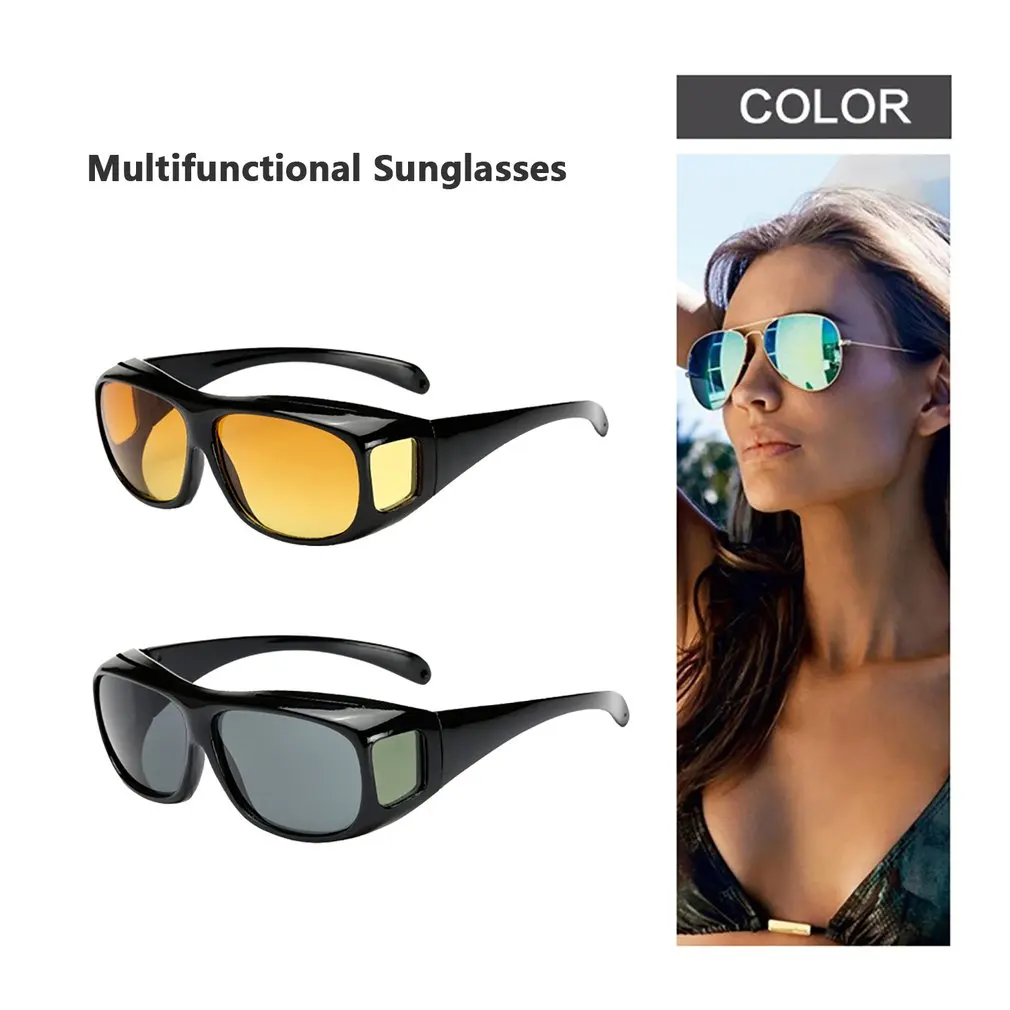 Hd Vision wrap Arounds Tv солнцезащитные очки многофункциональные очки ночного видения съемные солнцезащитные очки