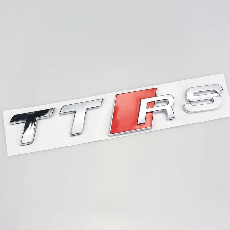 

2PCS Car Styling ABS Plastic TTRS Emblem Rear Trunk Badge Side Logos Cars body Stickers
