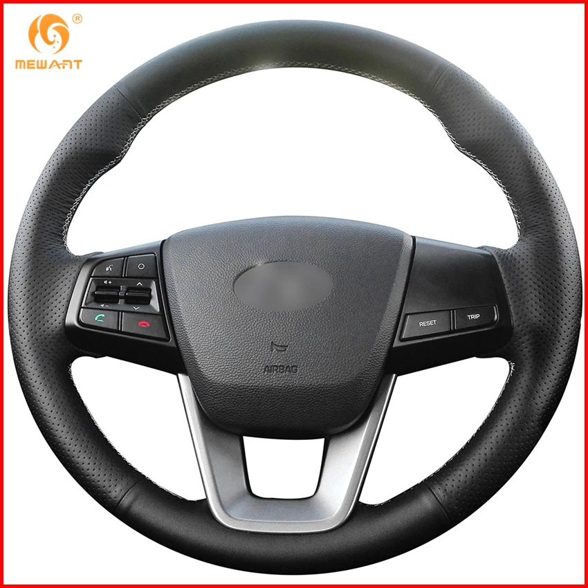 MEWANT черная натуральная кожа фотоаксессуары для Hyundai ix25 2014 2016 Creta 2017 запчасти