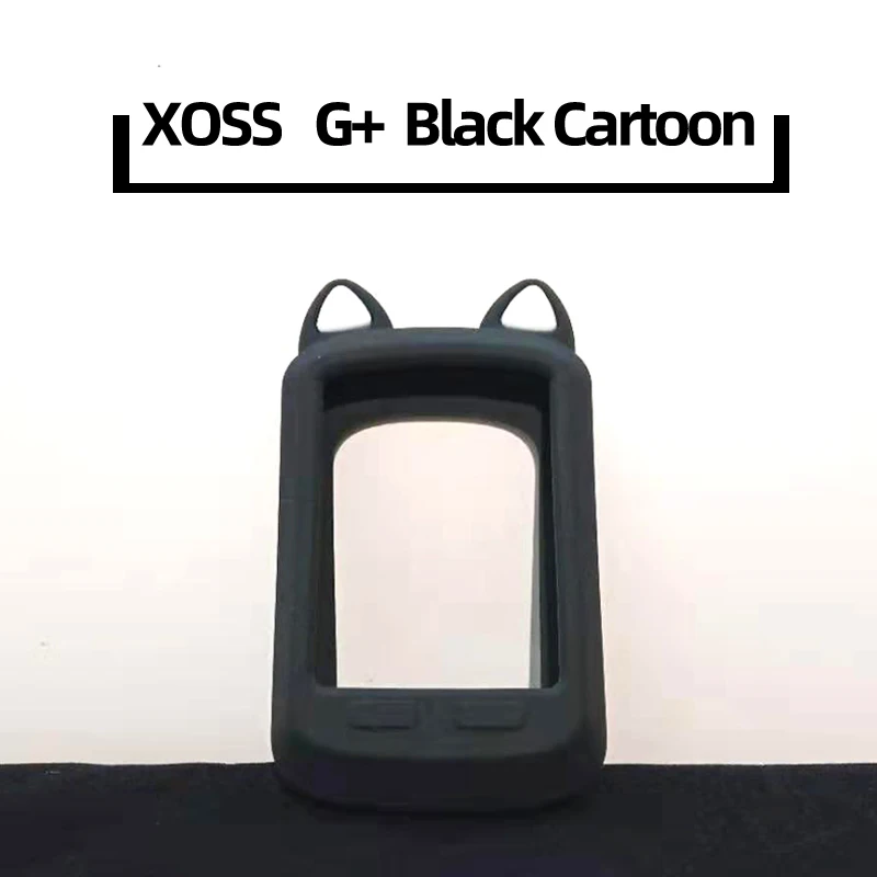 Voikoli Case Compatible With XOSS G/G ,Soft Silicone Protective Cover Case For XOSS G/G GPS Cycling Accessories (Black