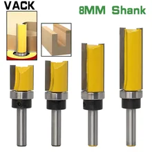 Vack fresa de embutir, 8mm, 3/4 ", modelo, acabamento em madeira, corta