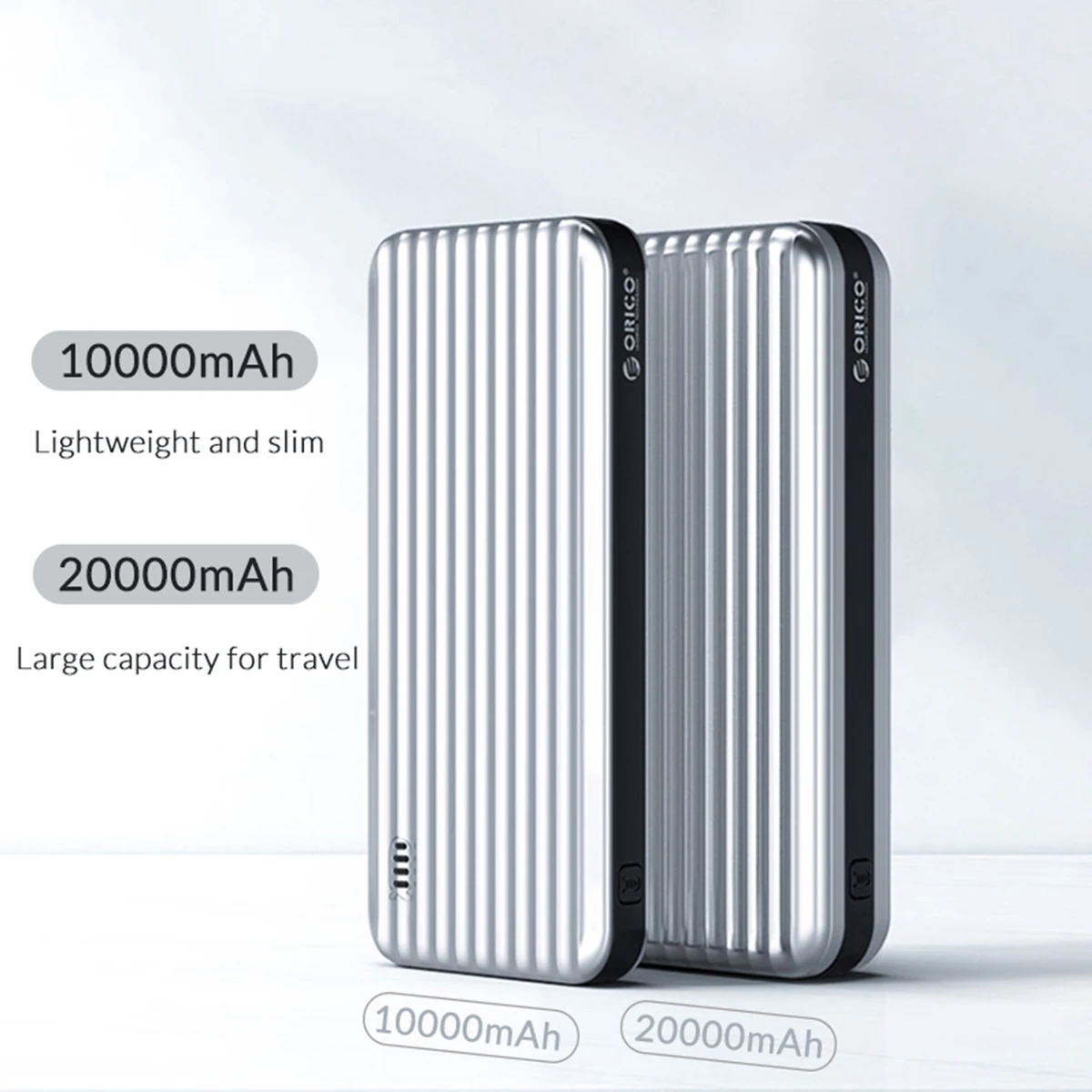 ORICO 20000 мА/ч внешний аккумулятор для чемодана, внешний аккумулятор для мобильного телефона, зарядное устройство для путешествий, портативный тонкий внешний аккумулятор для смартфона