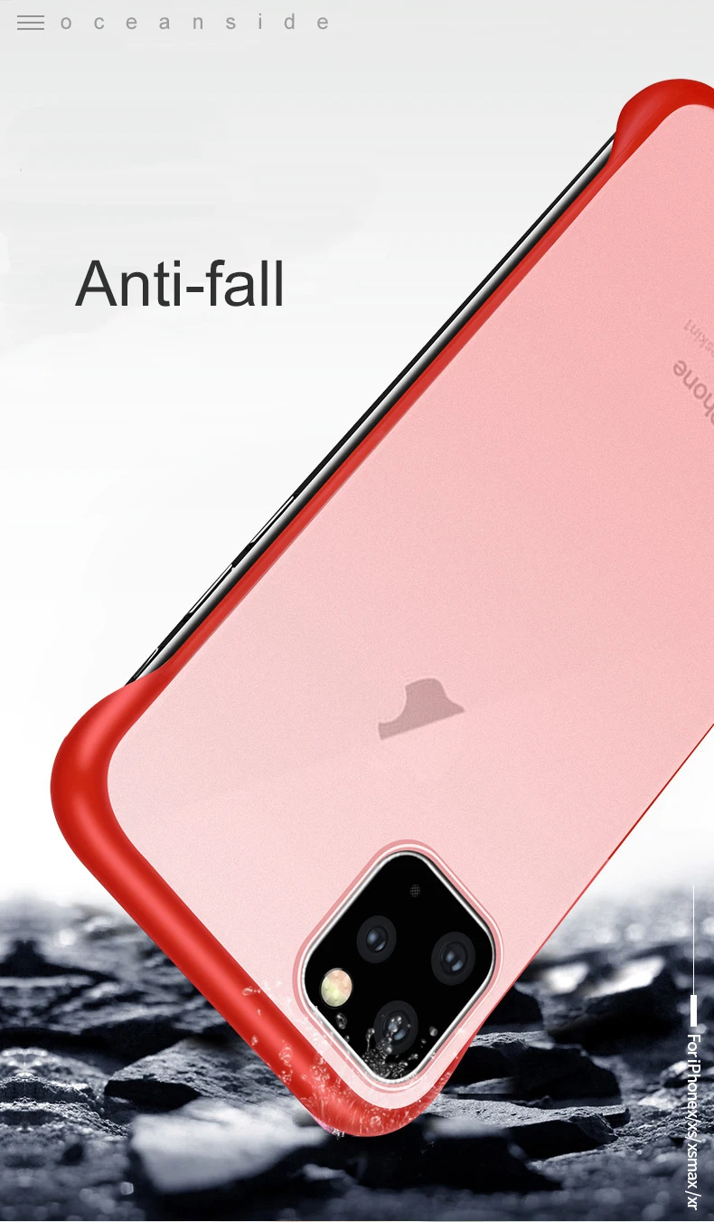Чехол для iPhone 11 pro Max, чехол для Apple iPhone XI 11 Pro, матовый защитный чехол для задней панели, чехол с кольцом