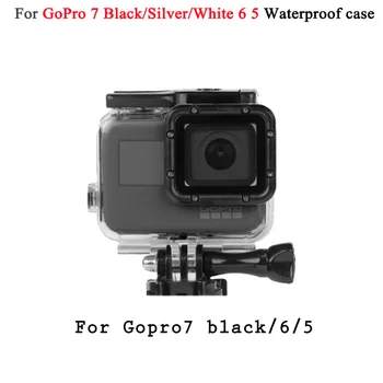 

Waterproof Case Touch screen Housing for GoPro Hero 7 Black Go Pro Hero7 Silver/White Camera Protection Case Mount Accessories