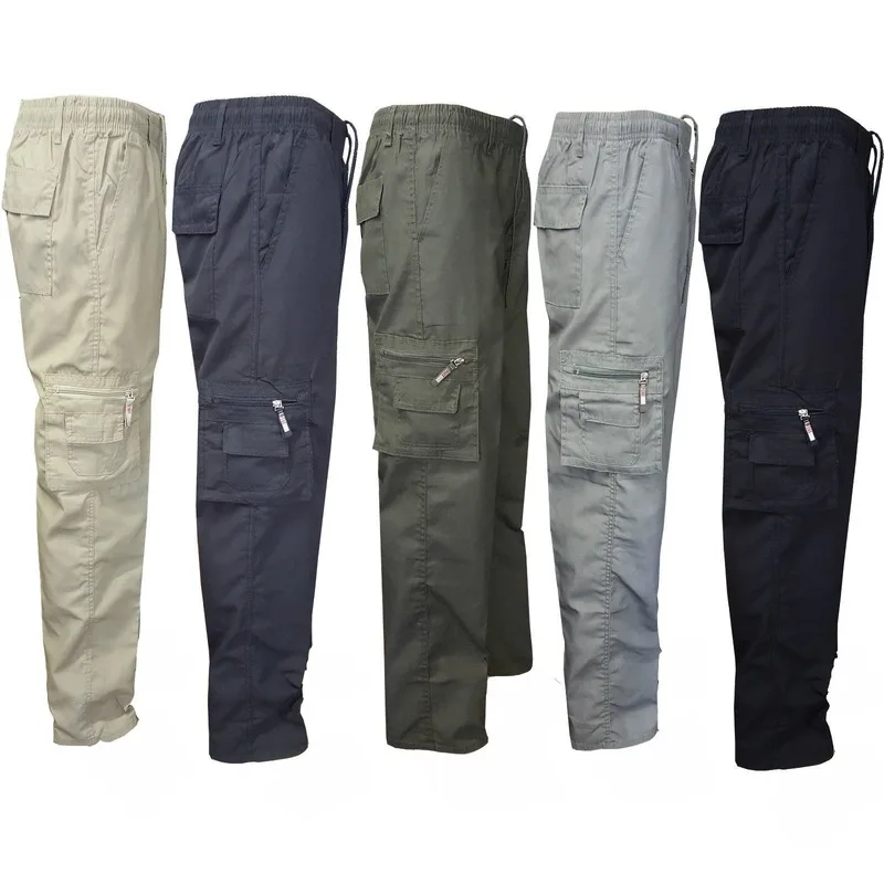 

Military Tactical Pants Men Multi-pocket Washed Overalls Men Loose Cotton Pants Male Cargo Pants for Men Trousers