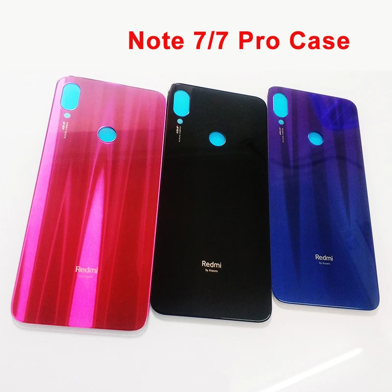 Xiaomi redmi note 7 Note 7 Pro, чехол для телефона, задняя крышка, чехол, стекло, задняя крышка корпуса, замена для redmi note 7 pro, чехол для телефона
