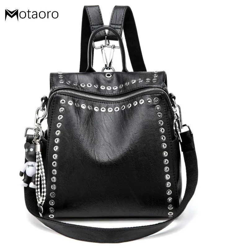 

New Rivet Bags For Teenage Girls Fashion Female School bag Sac a dos Feminina Backpacks back pack