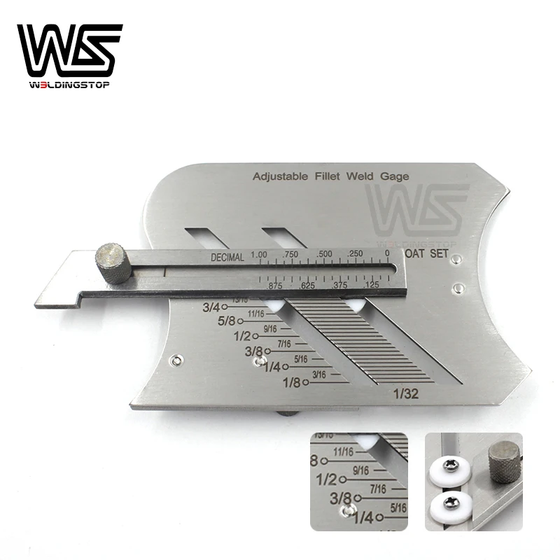 1pc Stainless steel Materia Silver Welding Gauge Test Ulnar Multifunction Ruler 