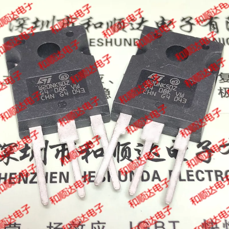 2 шт./W20NK50Z STW20NK50Z-247 500V 20A TO247