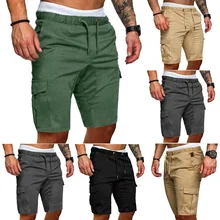 Новые мужские повседневные шорты спортивные шорты Jogger Короткие штаны с эластичной резинкой на талии шорты мужские свободные шорты мужские трусы брюки