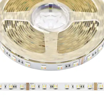 

24VDC RGB+CCT 5 Chips in 1 Super Bright LEDs Flexible LED Strip Lights, High CRI>90 Color Changing+Tunable White