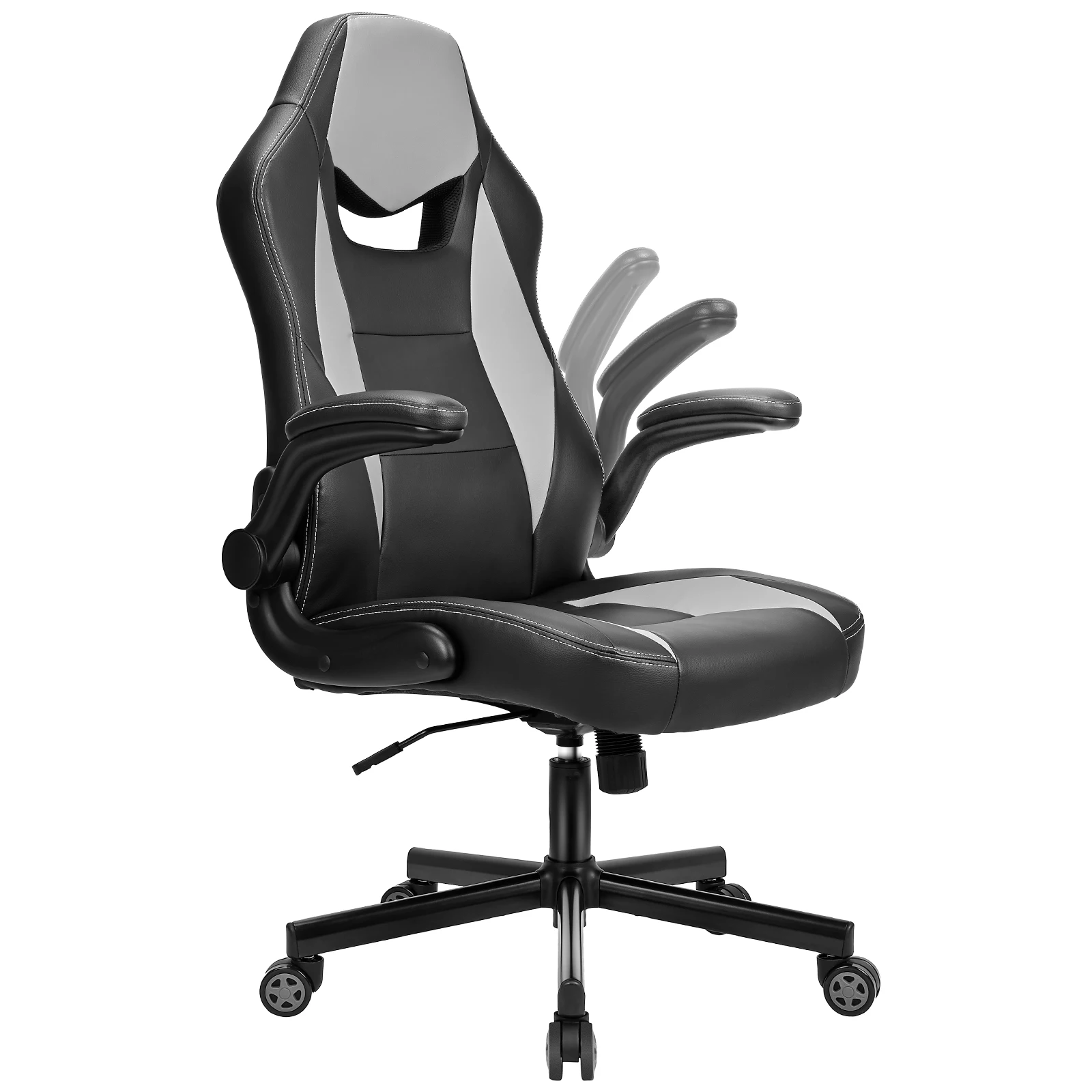 Vinsetto Office Chair Ergonomic Desk Chair with Rotate Headrest, Lumbar  Support & Adjustable Height, 360° Swivel Computer Chair