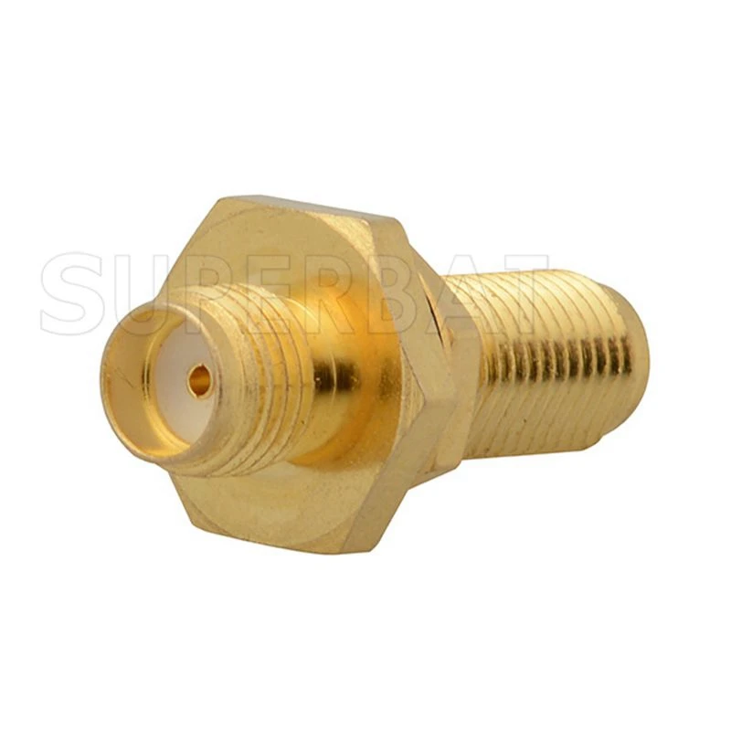 Superbat SMA Female to Jack Bulkhead with O-Ring Straight Long Version RF Coaxial Adapter Connector